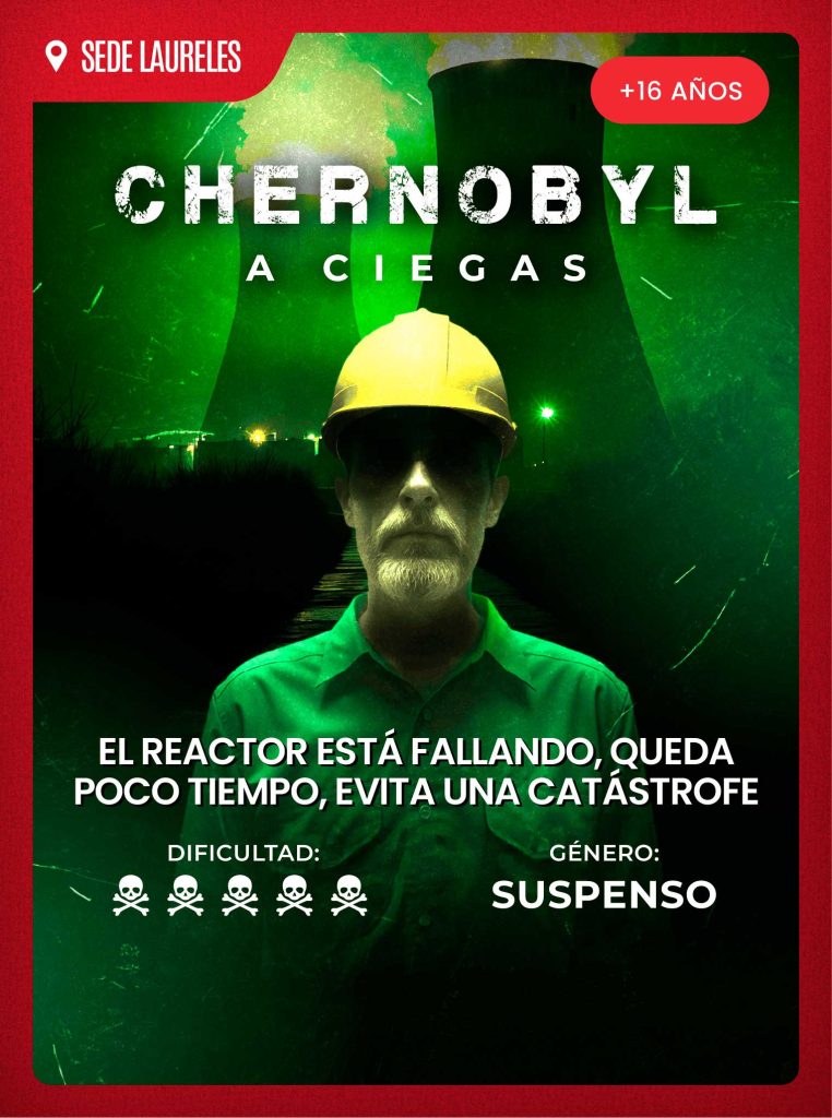 Chernóbil, sala de escape de suspenso en Medellín